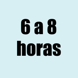 6 a 8 horas